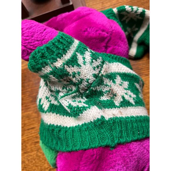 Vintage Christmas Dakin Barney the Dinosaur, Vintage 1992 Barney Plush, 13" tall - Picture 10 of 12